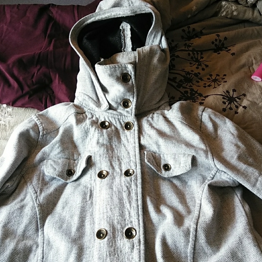 Hurley light weight coat with hood